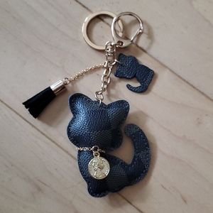 Black Cat Tassels Key-chain or Purse/Handbag Charm